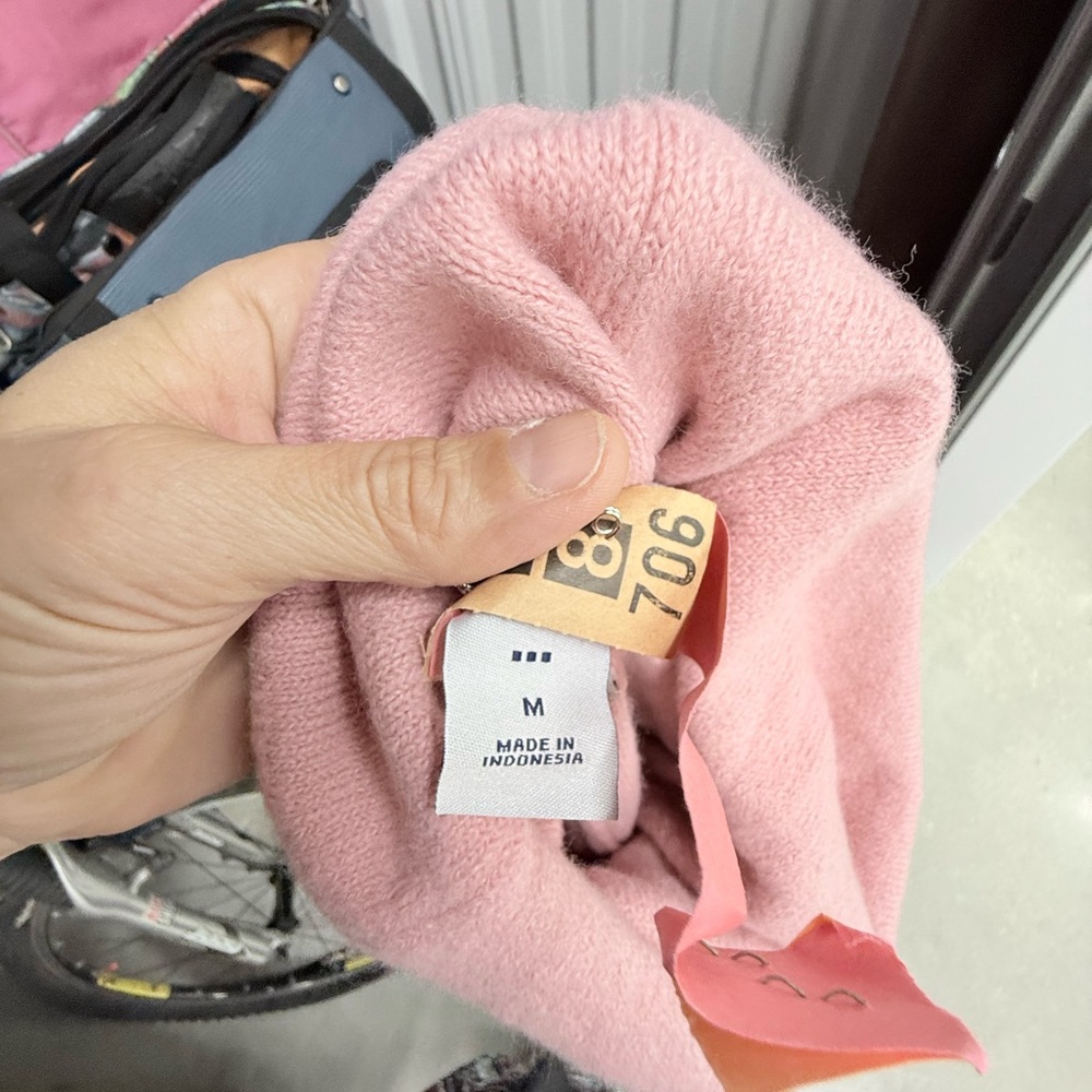 Soft Pink Knit Beanie size M